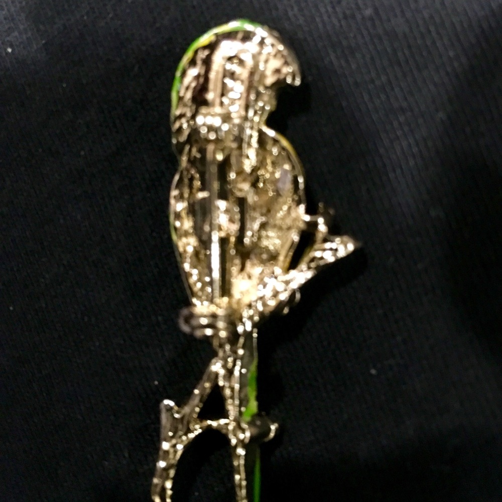 Vintage Tropical Parrot Brooch - Picture 2 of 2